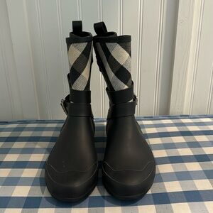 Burberry rain boots